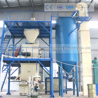 الصين 10-15T خط إنتاج الملاط الأوتوماتيكي ، مواد البناء مصنع خلط الملاط الجاف المزود