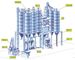 خط إنتاج الملاط الجاف الأوتوماتيكي الكامل 30t / H مع نظام جمع الغبار المزود